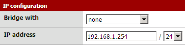 LAN configuration